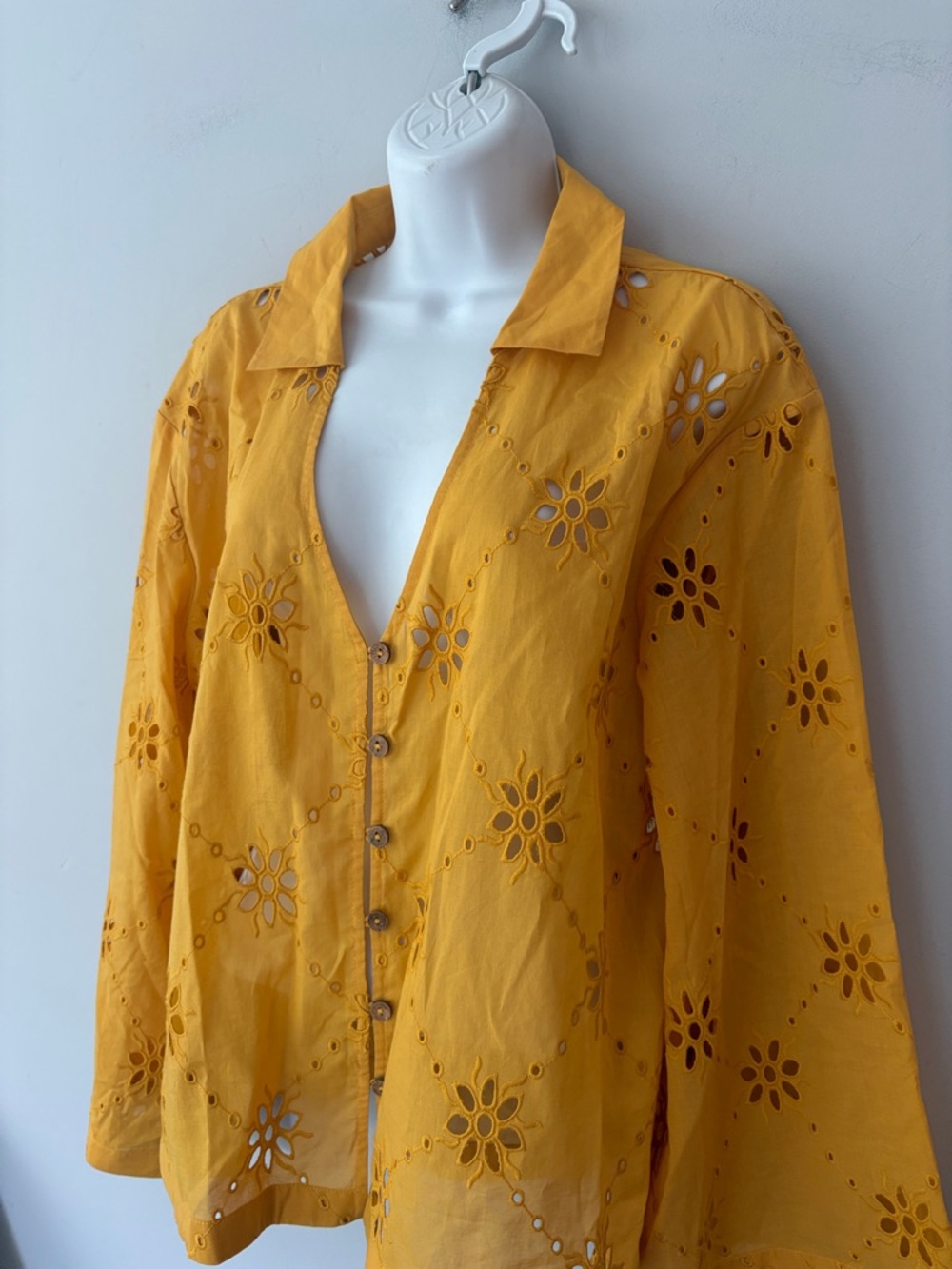 Matthew Williamson x Free People Mesquida Broderie Anglais Boho Top - Picture 4 of 15
